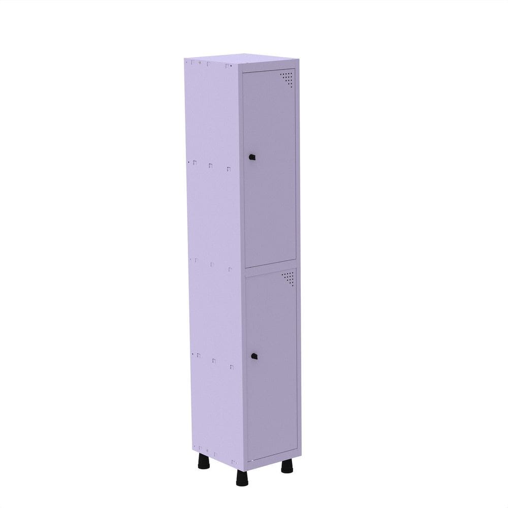 Armário Roupeiro em Aço Mt 1v 2 Portas - Pitão Lilás