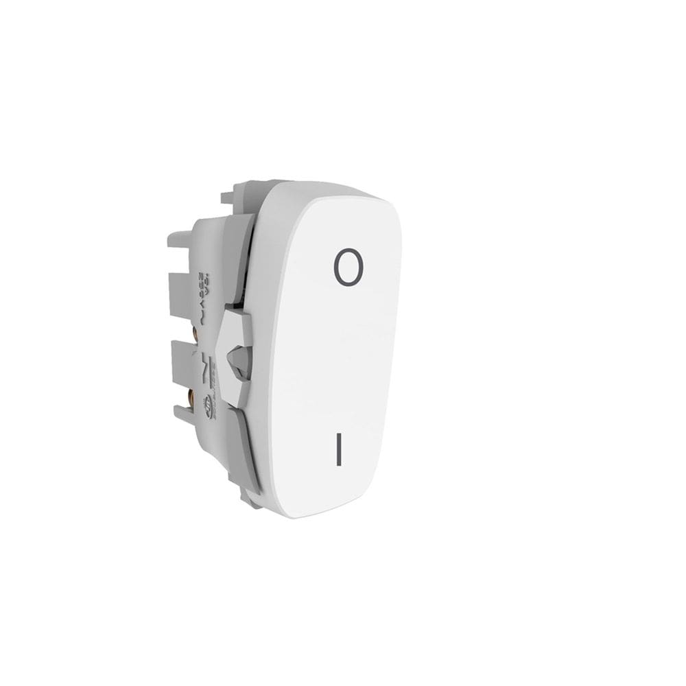 Módulo Interruptor bipolar simples 10A 250V~ Gracia Alumbra Branco