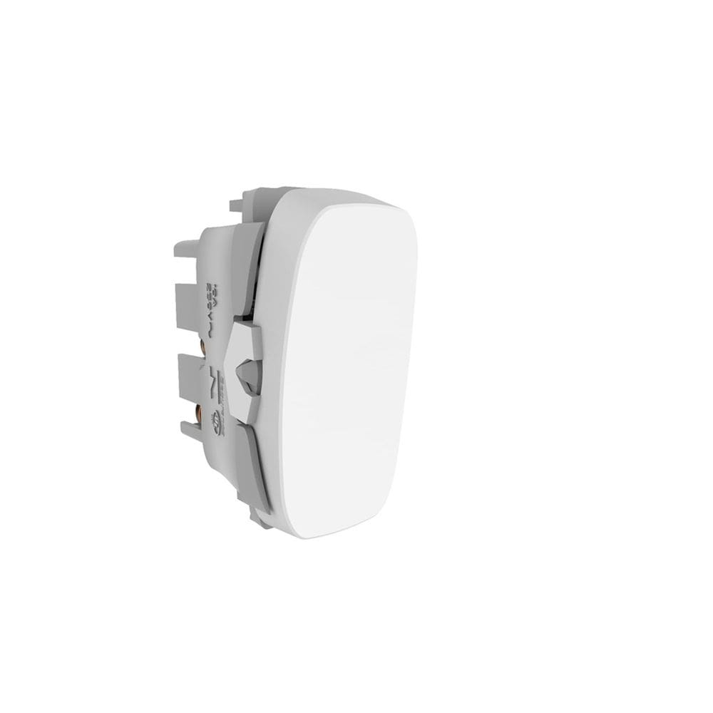 Módulo Interruptor simples 10A 250V~ Gracia Alumbra Branco