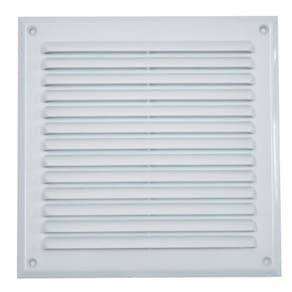 Grelha para Ventilação Quadrada 22x22cm Sem Tela Astra Branca