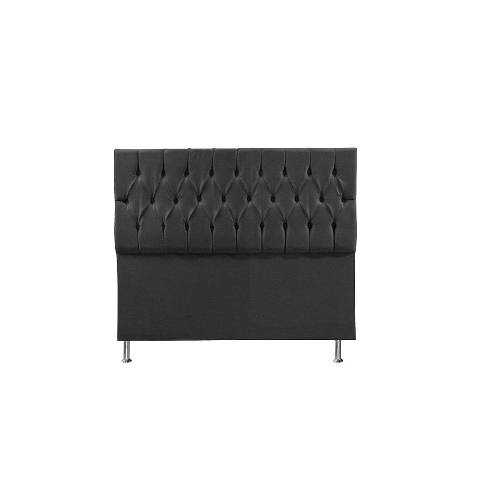 Cabeceira Cama Box Casal Estofada Espanha 140 Cm Suede Cza