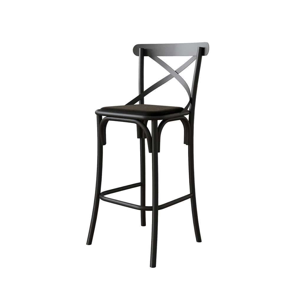 banqueta katrina revestimento sintético preta