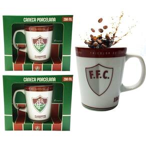 Kit 3Un Caneca Xicara Branca Porcelana Premium 300Ml Café