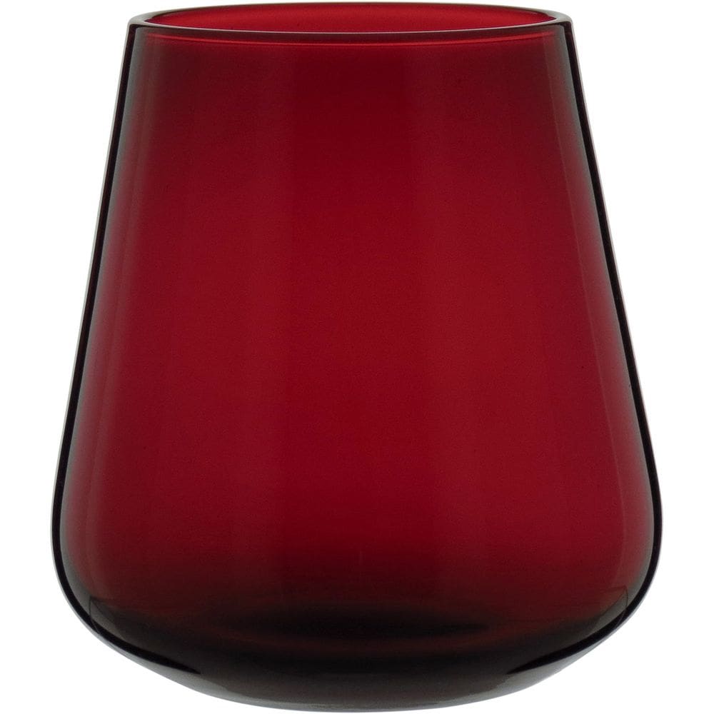 JG 2PÇ COPO HOME&CO COMODORE VIDRO 400ml 10x9x9cm VERMELHO