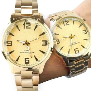 Relogio Feminino Prova Dagua Aço Qualidade Premium Dourado