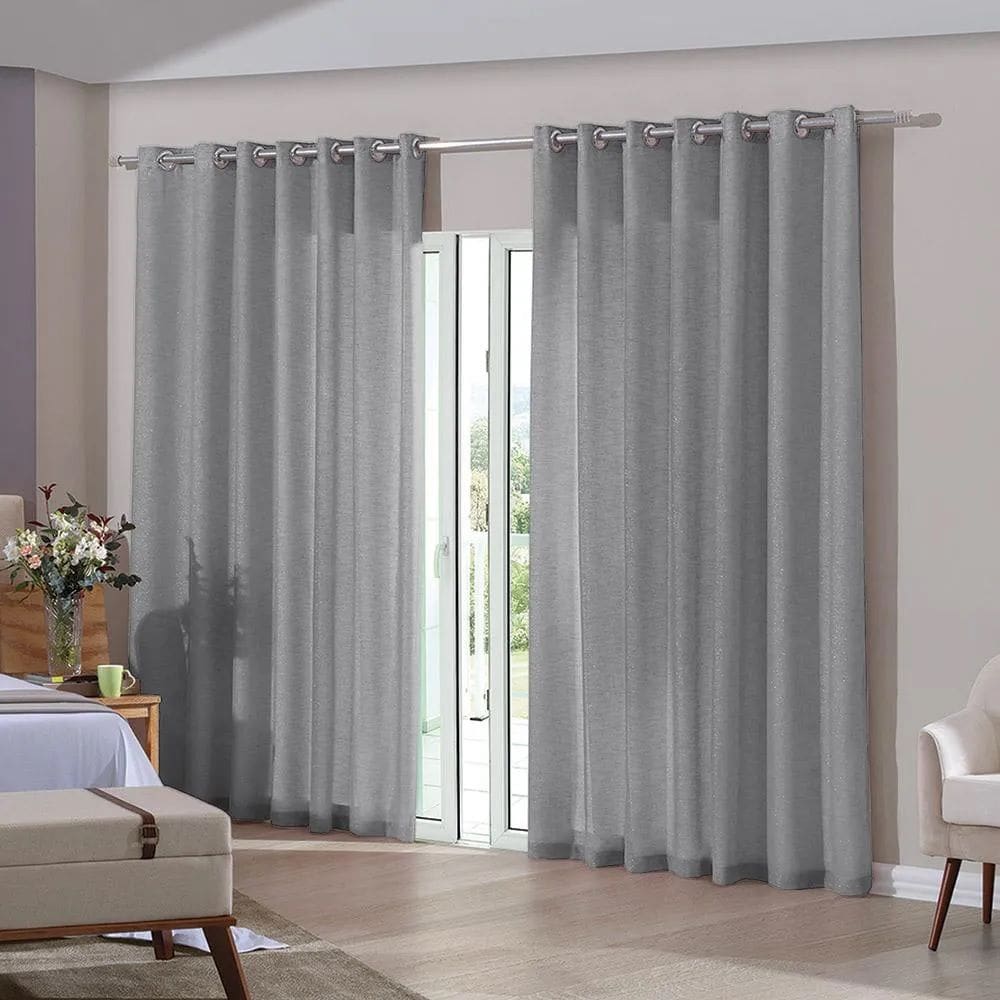 Cortina Duo Glam 4,20x2,50m Alumínio - Bella Janela