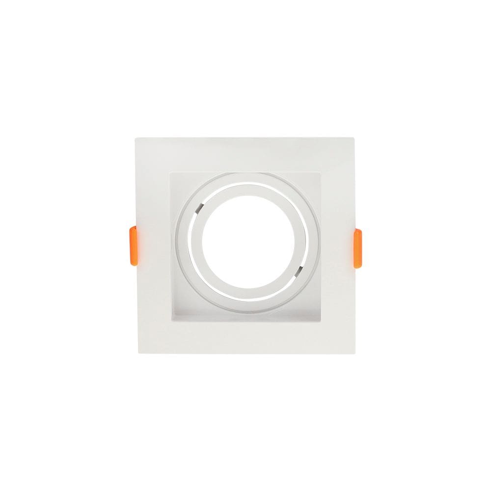 Spot De Embutir Recuado Blumenau Clean Para Lâmpada Mr16 Gu10 Quadrado Bivolt