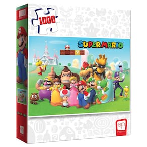 Quebra-cabeça de 1000 peças do Super Mario™ “Mushroom Kingdom” | Arte colecionável do quebra-cabeça do Super Mario com Mario, Luigi, Princesa Peach e