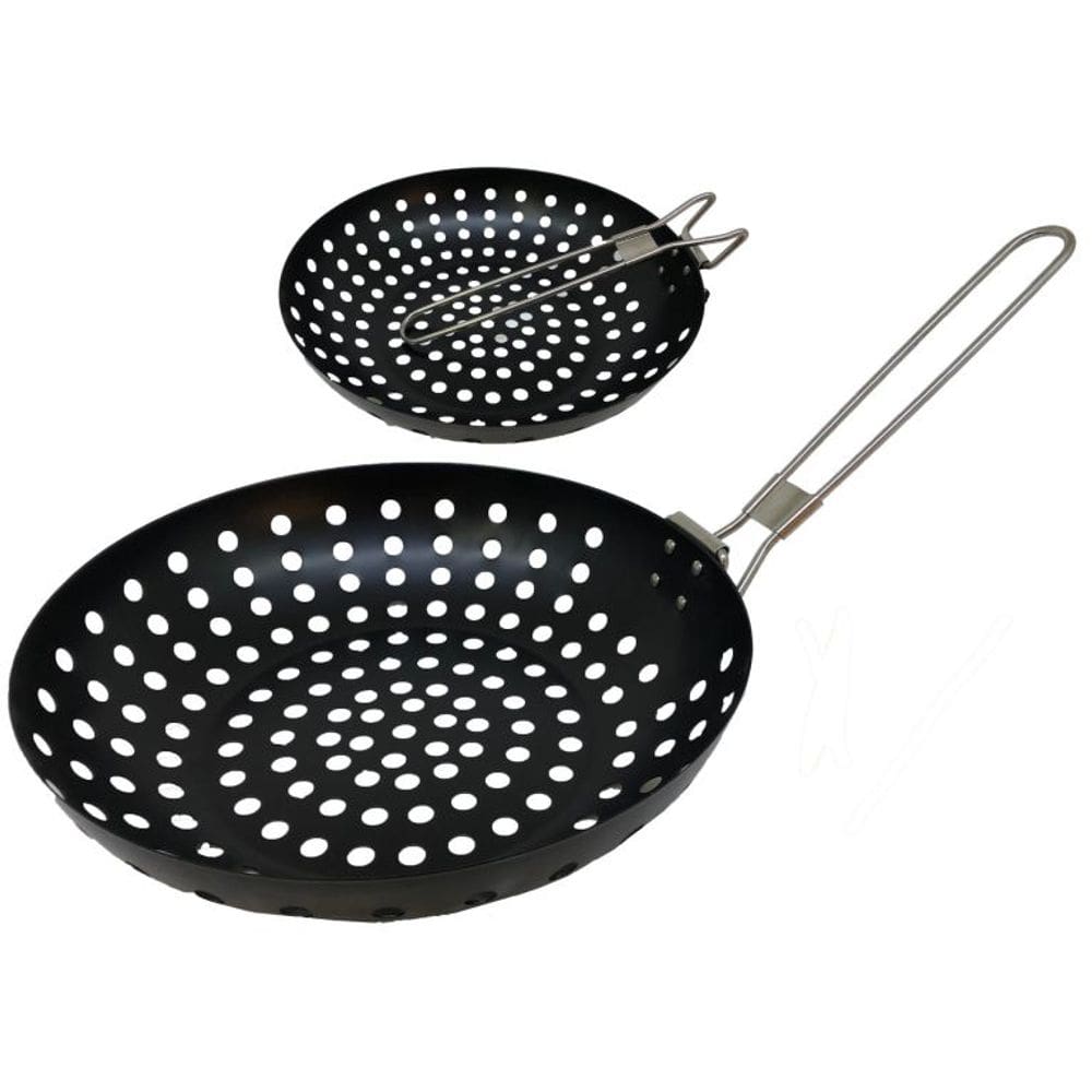 Panela Frigideira Wok com Cabo para Churrasqueira 28cm Prana
