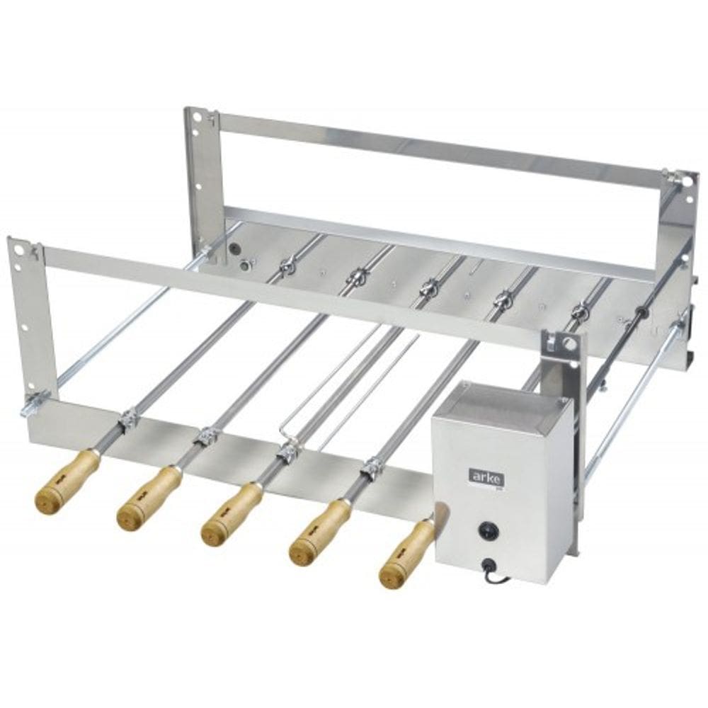 Churrasqueira Rotativa Inox Simples 05 Espetos Cris 220V Arke