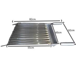 Grelha de inox argentina 60X55CM - ARTEINOXX
