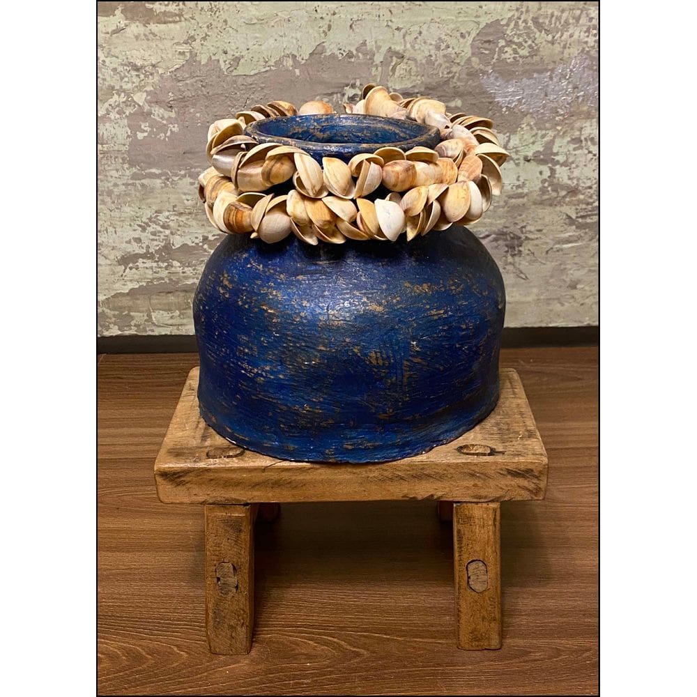 Vaso de Barro Tahiti  Azul