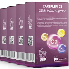 4X Cartflen C2 Calcio Mdk2 Supreme 90 Comps Hf Suplementos