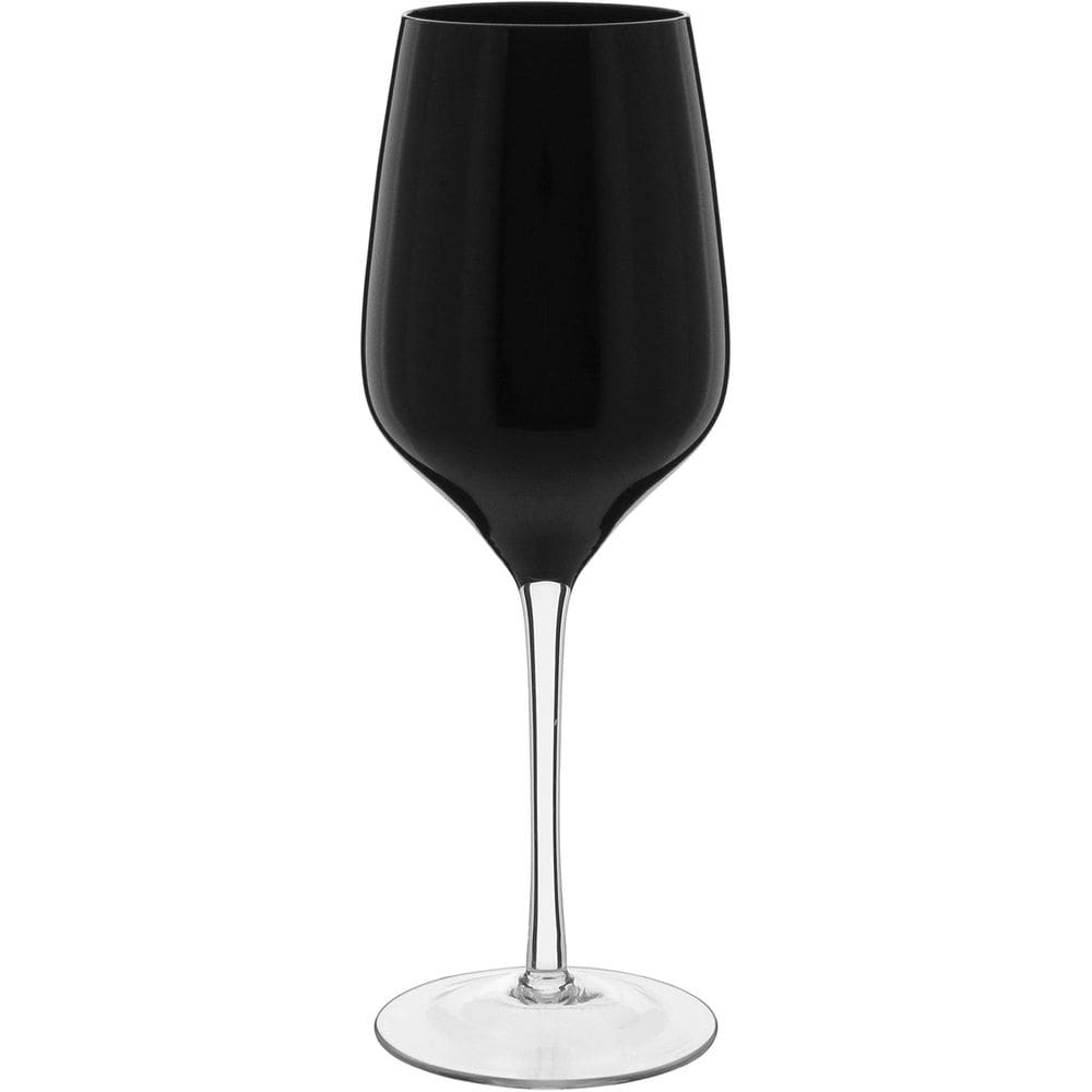 JG 2PÇ TAÇAS VINHO HOME&CO BALLET VIDRO 460ml 24x9x9cm PRETO