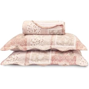 Kit Cobre Leito Matelassê Casal 3Peças - Appel - Renda