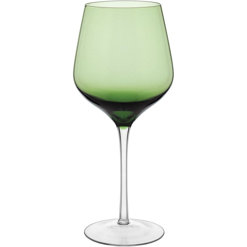 JG 2PÇ TAÇAS ÁGUA HOME&CO BALLET VIDRO 540ml 23x10x10cm VERDE