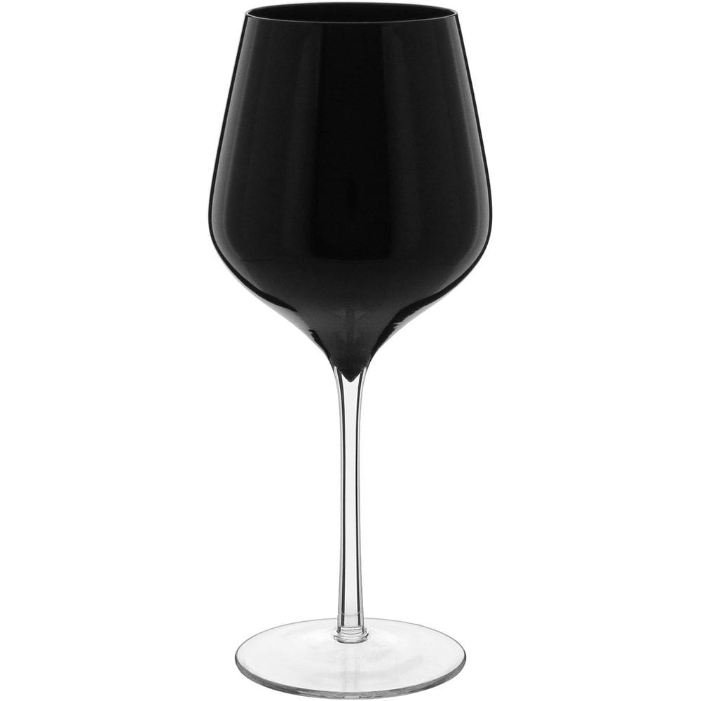 JG 2PÇ TAÇAS ÁGUA HOME&CO BALLET VIDRO 540ml 23x10x10cm PRETO