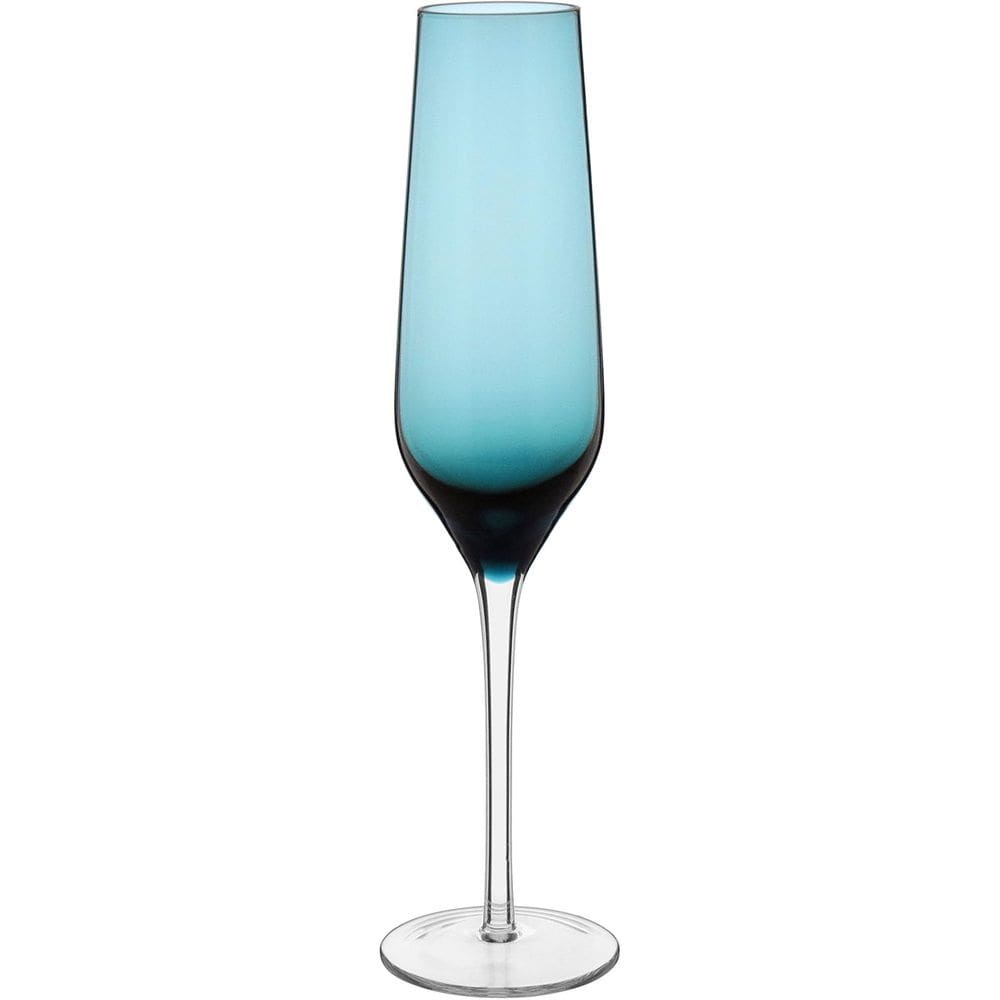 JG 2PÇ TAÇAS CHAMPANHE HOME&CO BALLET VIDRO 195ml 26x7x7cm AZUL