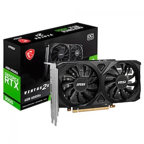 Placa de Video MSI RTX 3050 Ventus 2X 6GB OC GDDR6 96 BITS - 912-V812-016