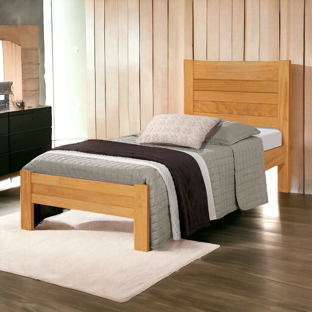 Cama Solteiro Lara Imbuia Atraente