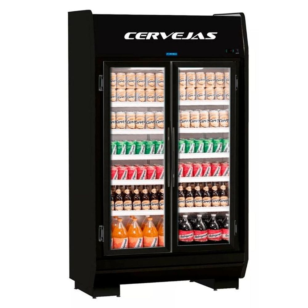 Expositor Cervejeiro 2 Portas EAS 120 GLC Preto Fortsul