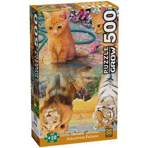 QUEBRA-CABEÇA 500 Peças Adoraveis Felinos GROW