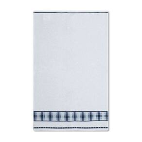 Pano de Copa Avulso Jaquard Gourmet Appel Xadrez Azul 45x68