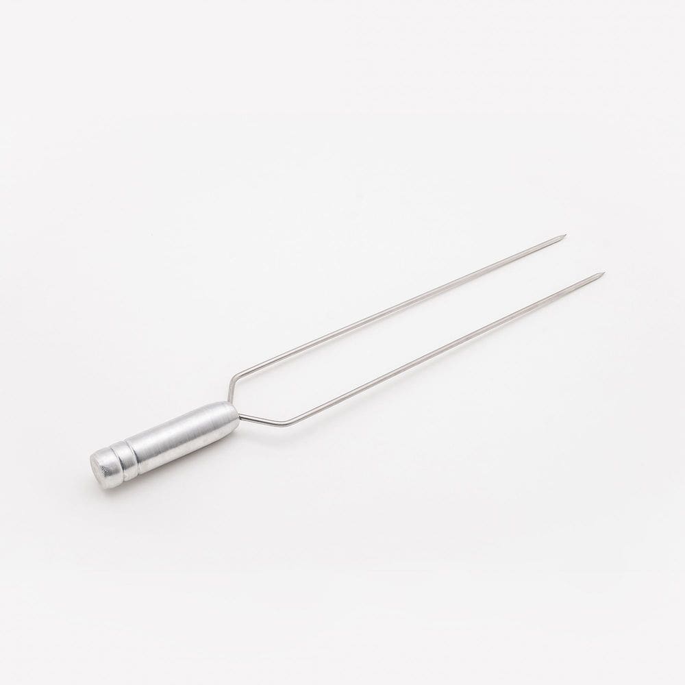 Espeto duplo de inox 50cm - ARTEINOXX
