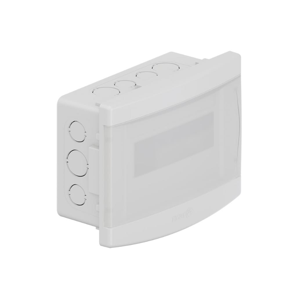 Quadro Embutir Distribuição 6N/8D Disjuntores S/ Barramento Porta Branca Tigre