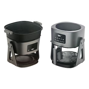 Air Fryer Rotativa 2 Em 1 Fritadeira E Grill 5l 1500w 127v