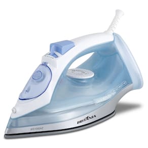 Ferro a Vapor Britânia Nano Ceramic Eco 430ml Azul e Branco BFE1000AZ – 220 Volts