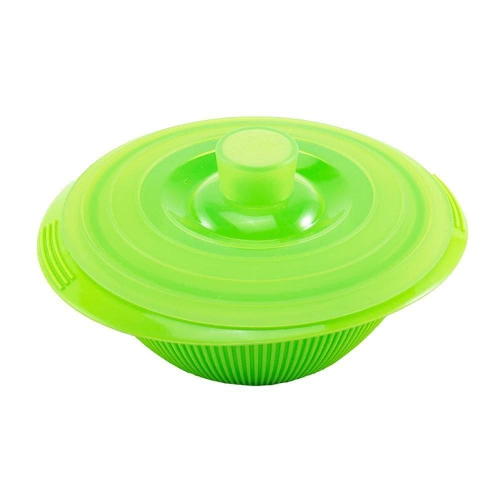 Tigela De Silicone Cozimento Vapor Legumes Verde Silikomart