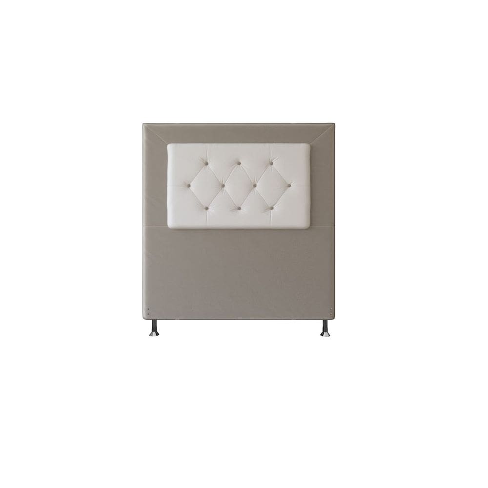 Cabeceira Cama Box Solteiro Estofada Bela 90 Cm Suede Bg Corino Bco