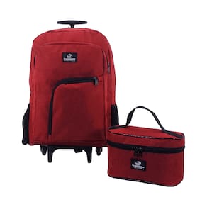 Kit mochila notebook 15,6 executiva rodinha com frasqueira