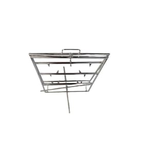 Espeto para costela fogo de chão - INOX -50X65CM - base em X