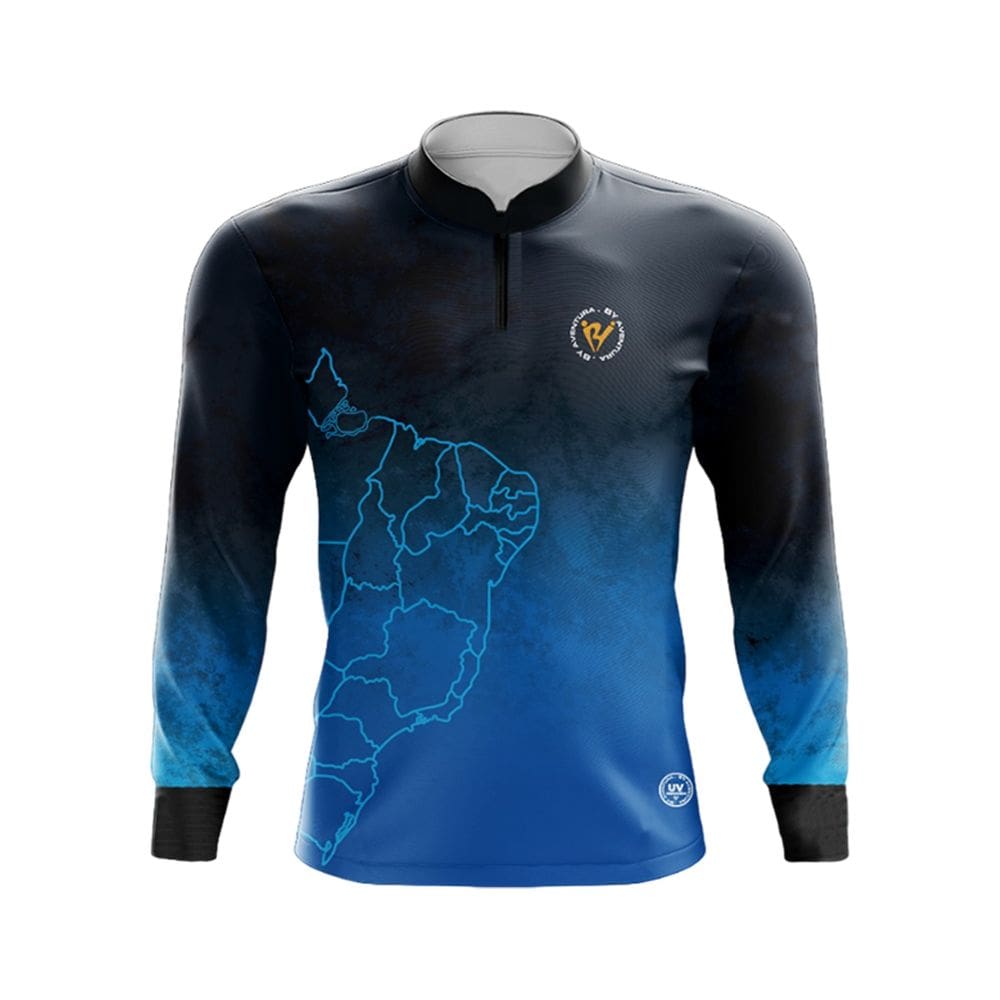 Camiseta By Aventura Manga Longa Fator Proteção Solar UV30+ Brasil Amarela