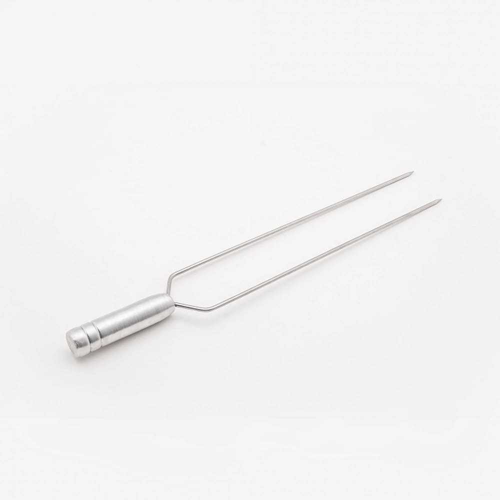 Espeto duplo de inox 40cm - ARTEINOXX