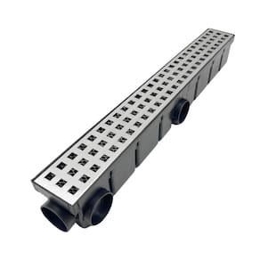 Ralo Externo Quintal 6x50 Inox 304 Quadrangular Cocho Preto