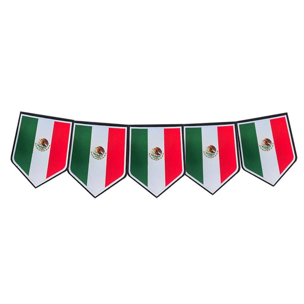 Faixa Decorativa Bandeirinhas México 8m x 18cm