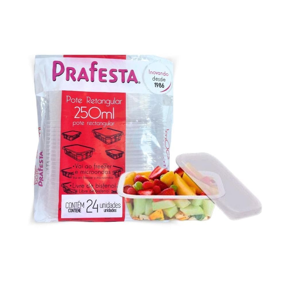 24 Marmita Fitness 250Ml Tampa Sem Lacre Freezer Microondas.