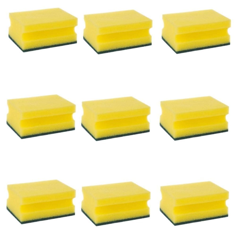 Kit 12 Esponjas Multiuso Salva Unhas Cozinha Louça Limpeza