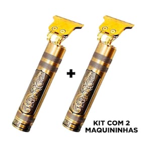 2 Maquininhas Barbeador Retro Corte Cabelo Barba