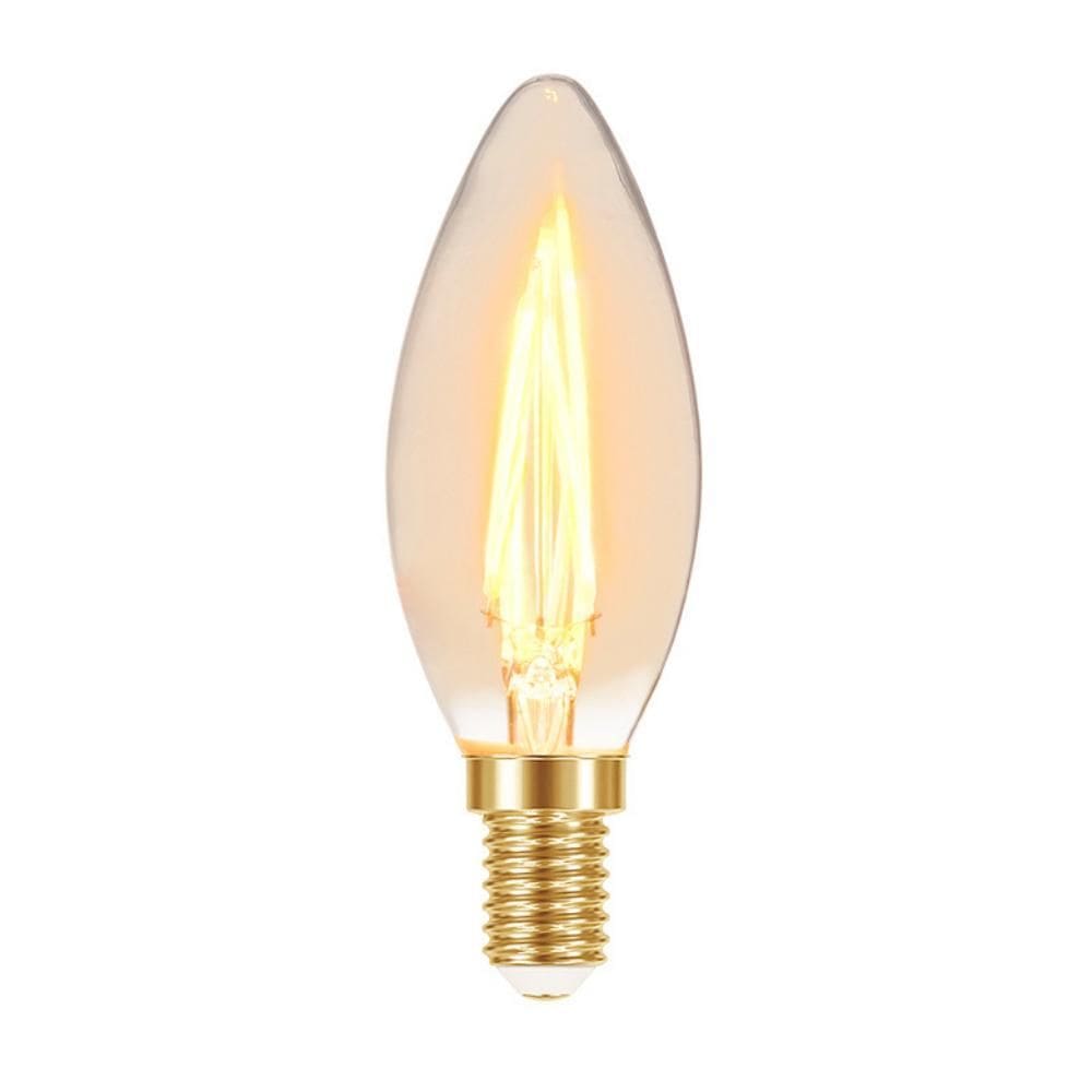 Lâmpada Led Filamento Vela B35 Âmbar E14 Taschibra 110V
