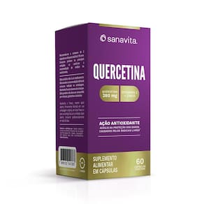 Quercetina  280 Mg  Sanavita Vegano Vitamina C Zinco 60 Caps