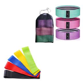 Kit 8 Elásticos Faixas De Resistência E Mini Band Exercícios