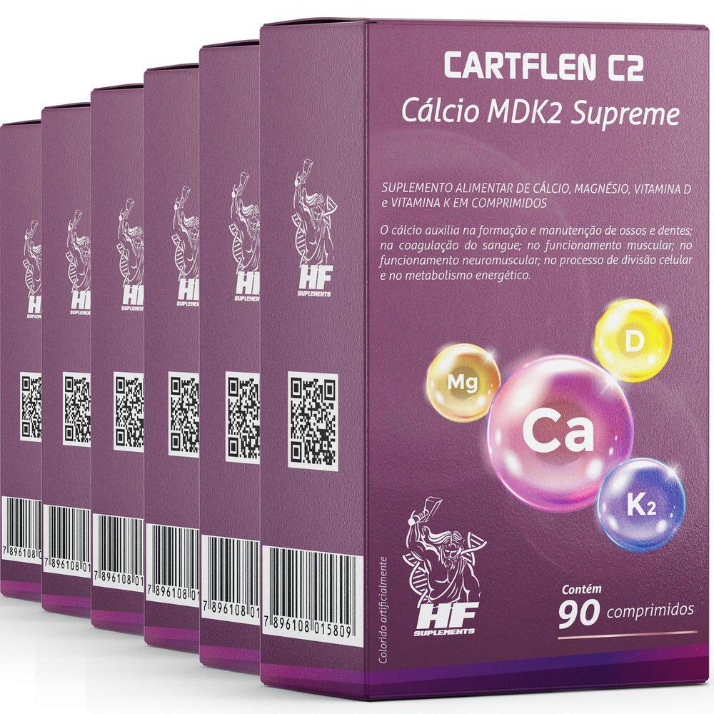 6X Cartflen C2 Calcio Mdk2 Supreme 90 Comps Hf Suplementos