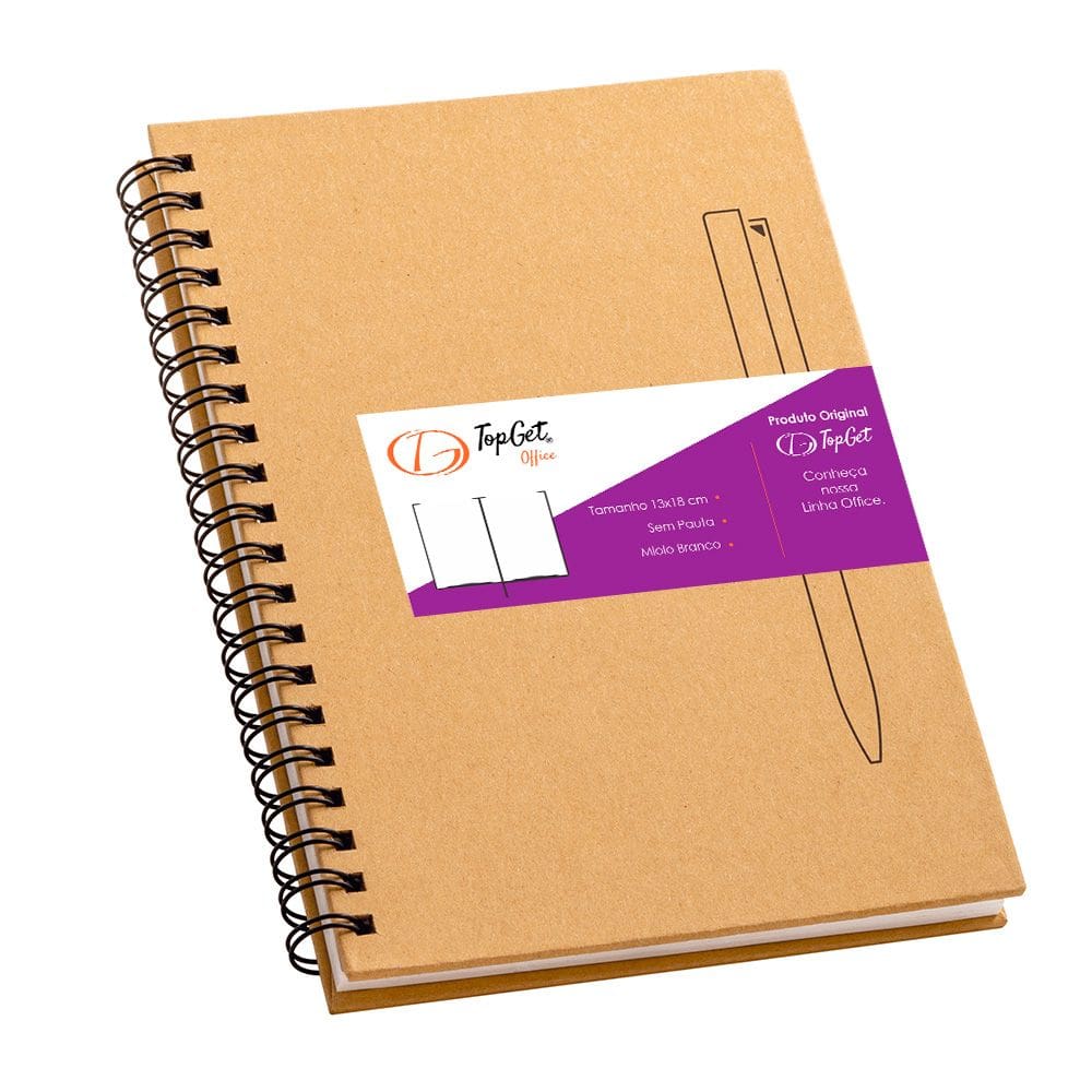 Caderneta 13x18cm 70 Folhas Sem Pauta Dijon TopGet