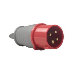 Plug Industrial 3P+T 16A IP44 Vermelho Soprano 380v