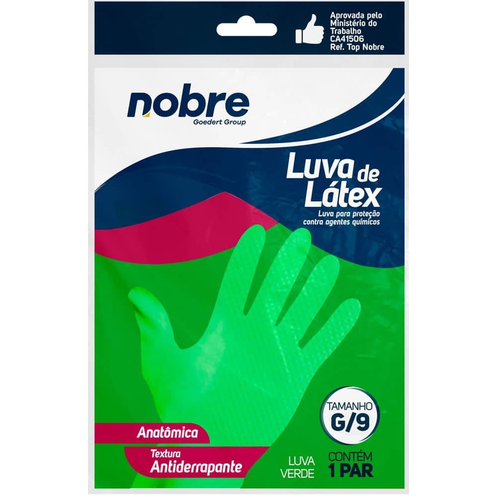 Luva borracha/latex TOP verde G Nobre