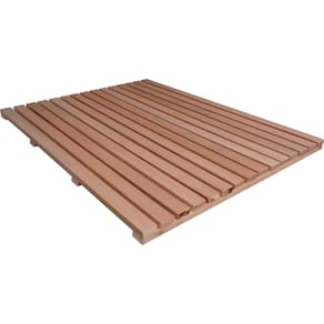 Deck De Madeira Chuveiro Box Banheiro Capacho 146x97 cm Sem Pintura somente lixado